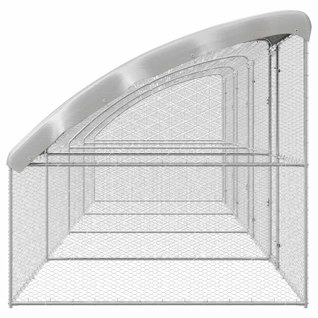 Gaiola para galinhas Prateado 800 x 200 x 198.5 cm