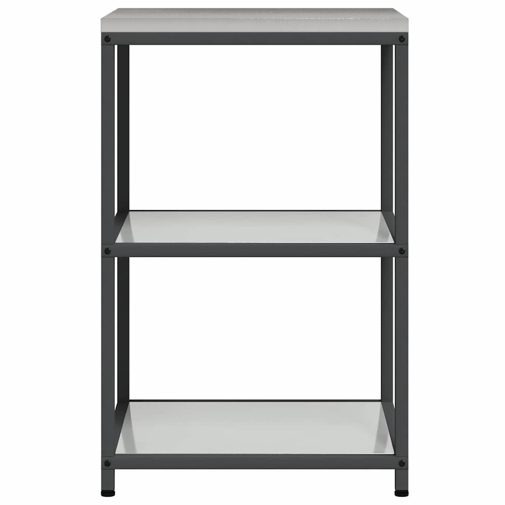 Prateleira de Armazenamento de Cozinha Prata Aço galvanizado