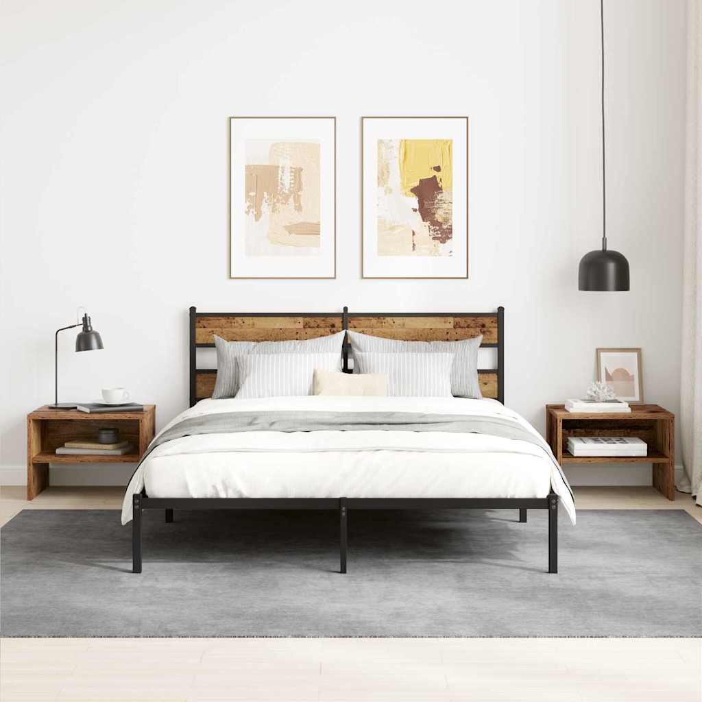 Armário de Cabeceira Madeira antiga 40 x 40 x 30 cm