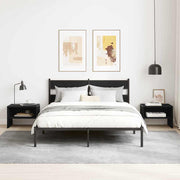 Armário de Cabeceira Carvalho preto 40 x 40 x 30 cm