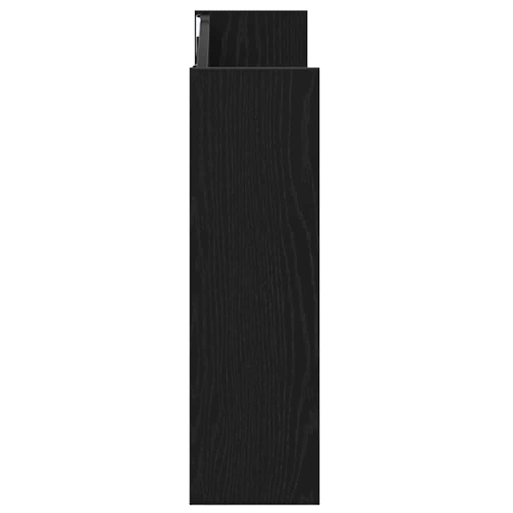 Armário para Sapatos de Parede com prateleira Carvalho preto