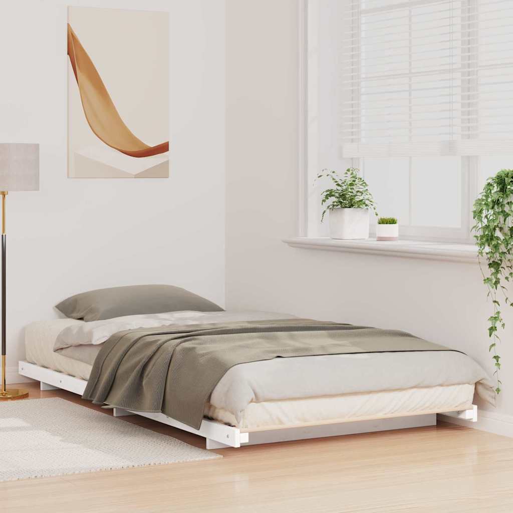 Estrutura de cama de chão Branco 100 x 210 cm