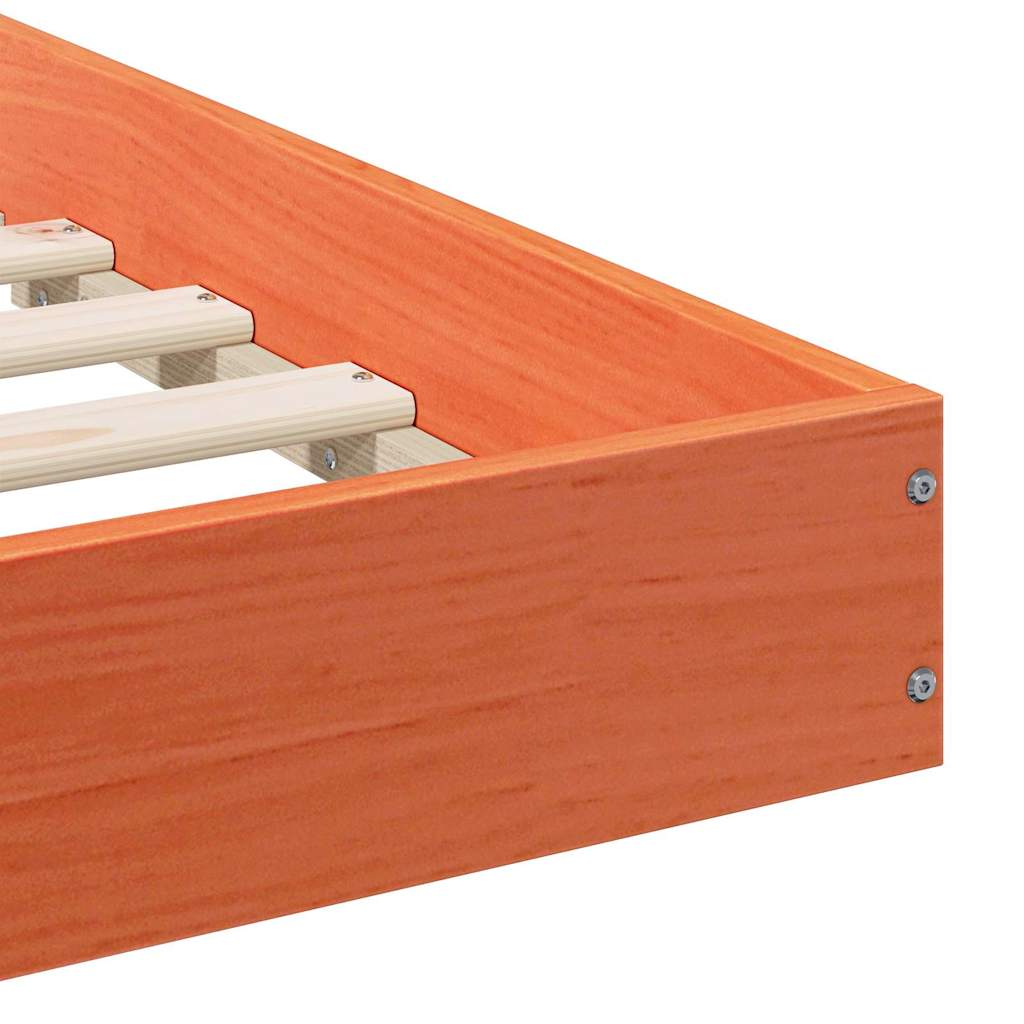 Estrutura da Cama Marrom Cera 120 x 190 cm