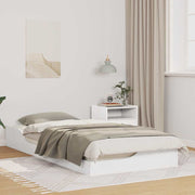 Estrutura da Cama Branco 80 x 200 cm Madeira de Pinheiro Sólida