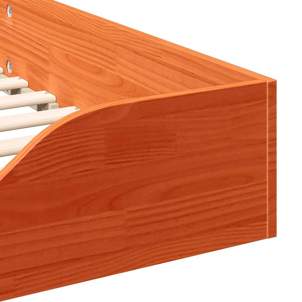 Estrutura da Cama Marrom Cera 90 x 210 cm