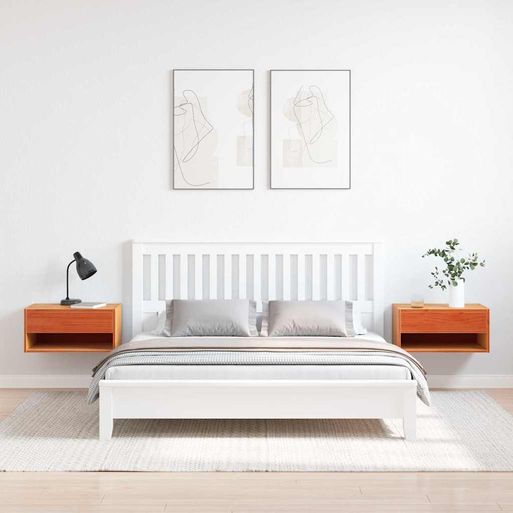 Mesa-de-cabeceira 2 pcs Castanho-mel 50 x 32,5 x 24 cm