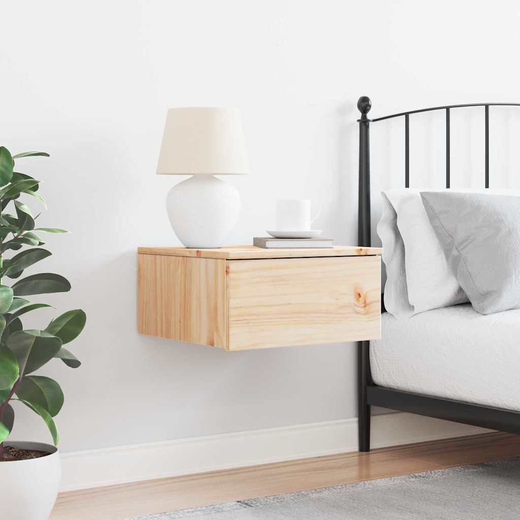 Mesa-de-cabeceira com gaveta Castanho 37 x 35 x 18,5 cm