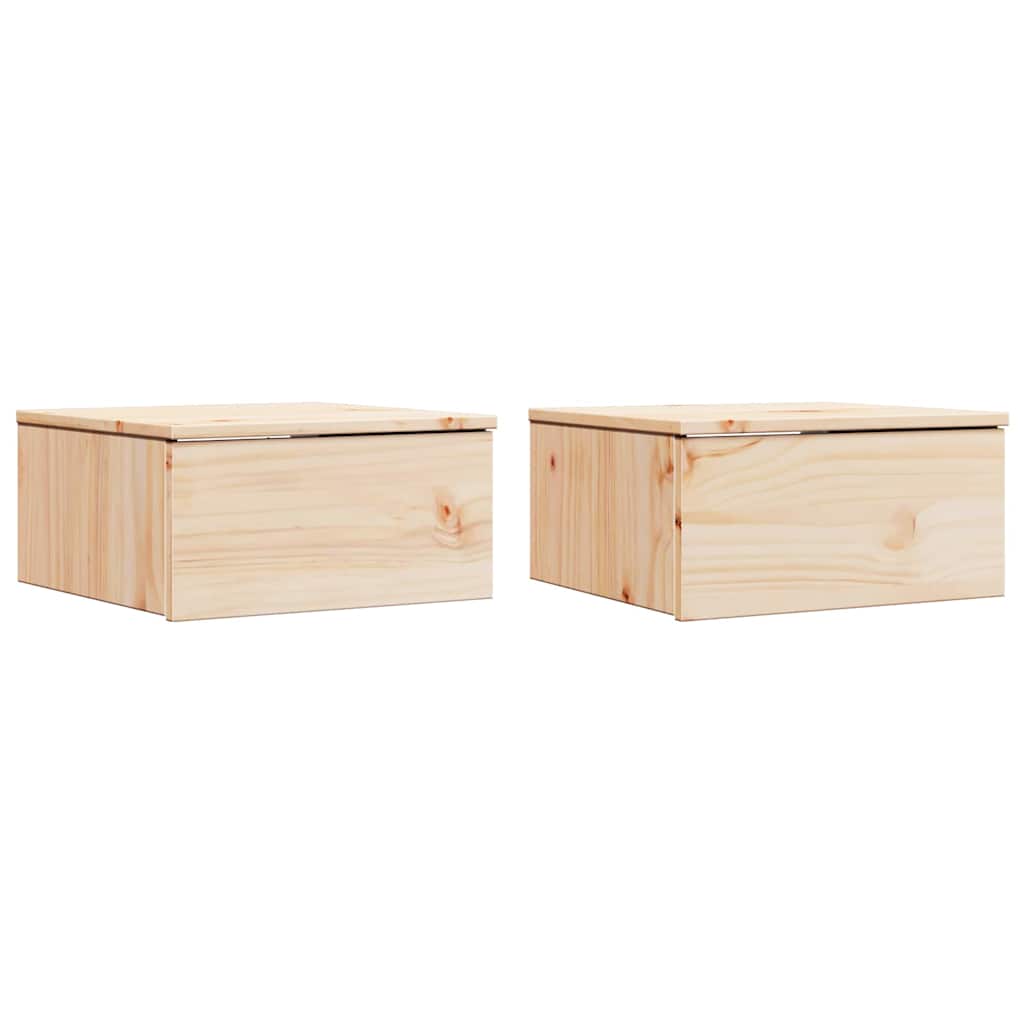 Mesa-de-cabeceira com gaveta 2 pcs Castanho 37 x 35 x 18,5 cm