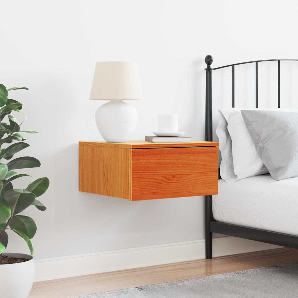 Mesa-de-cabeceira com gaveta Castanho-mel 37 x 35 x 18,5 cm