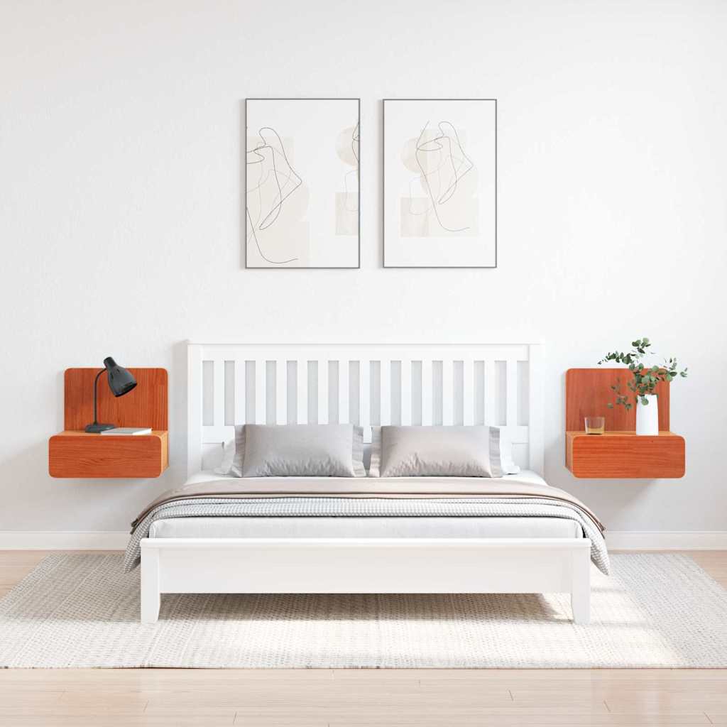 Mesa-de-cabeceira 2 pcs Castanho-mel 44 x 32.5 x 40 cm