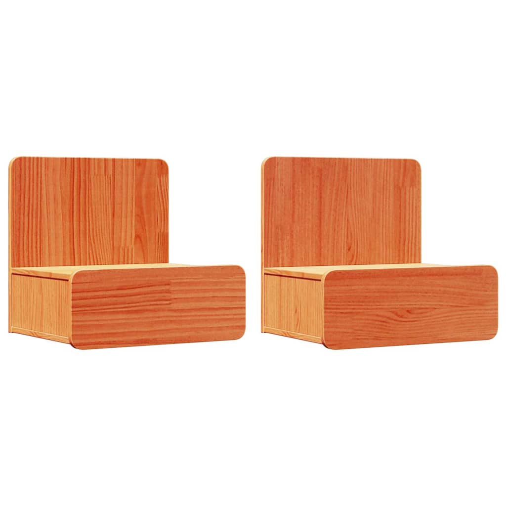 Mesa-de-cabeceira 2 pcs Castanho-mel 44 x 32.5 x 40 cm