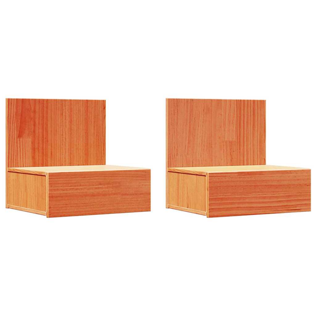 Mesa-de-cabeceira 2 pcs Castanho-mel 42 x 32.5 x 40 cm
