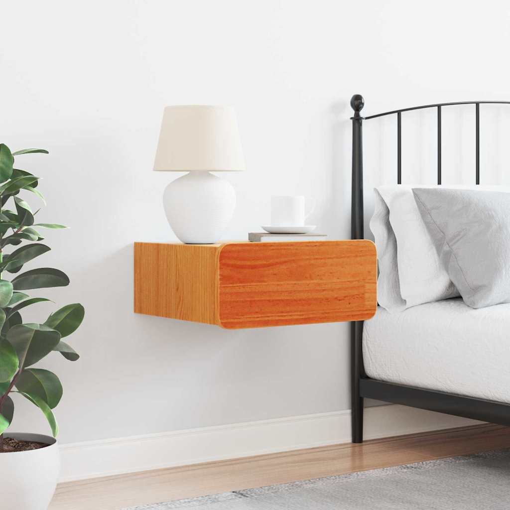 Mesa-de-cabeceira com gaveta Castanho-mel 39 x 34 x 16.5 cm