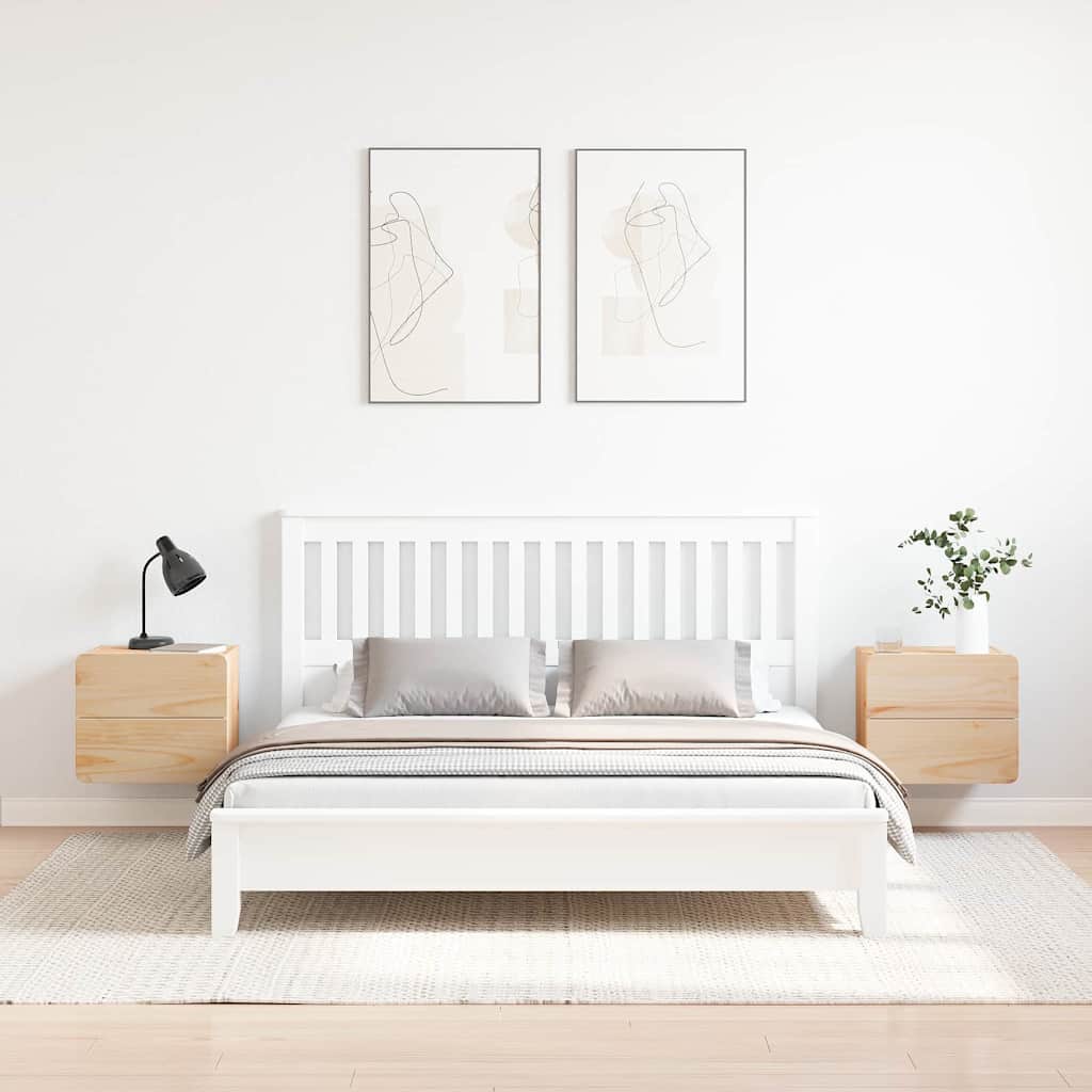 Mesa-de-cabeceira com gaveta 2 pcs Castanho 39 x 34 x 33 cm