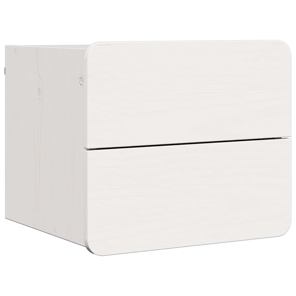 Mesa-de-cabeceira com gaveta 2 pcs Branco 39 x 34 x 33 cm