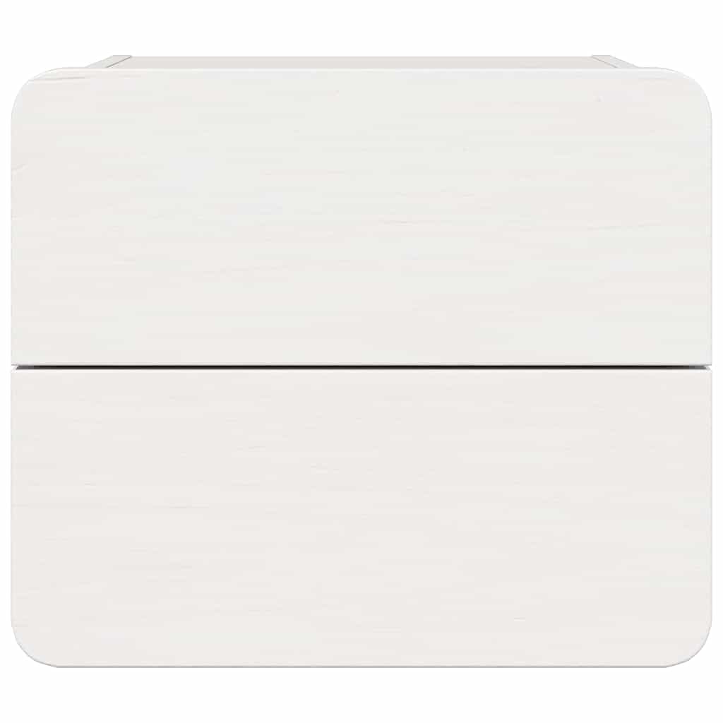 Mesa-de-cabeceira com gaveta 2 pcs Branco 39 x 34 x 33 cm