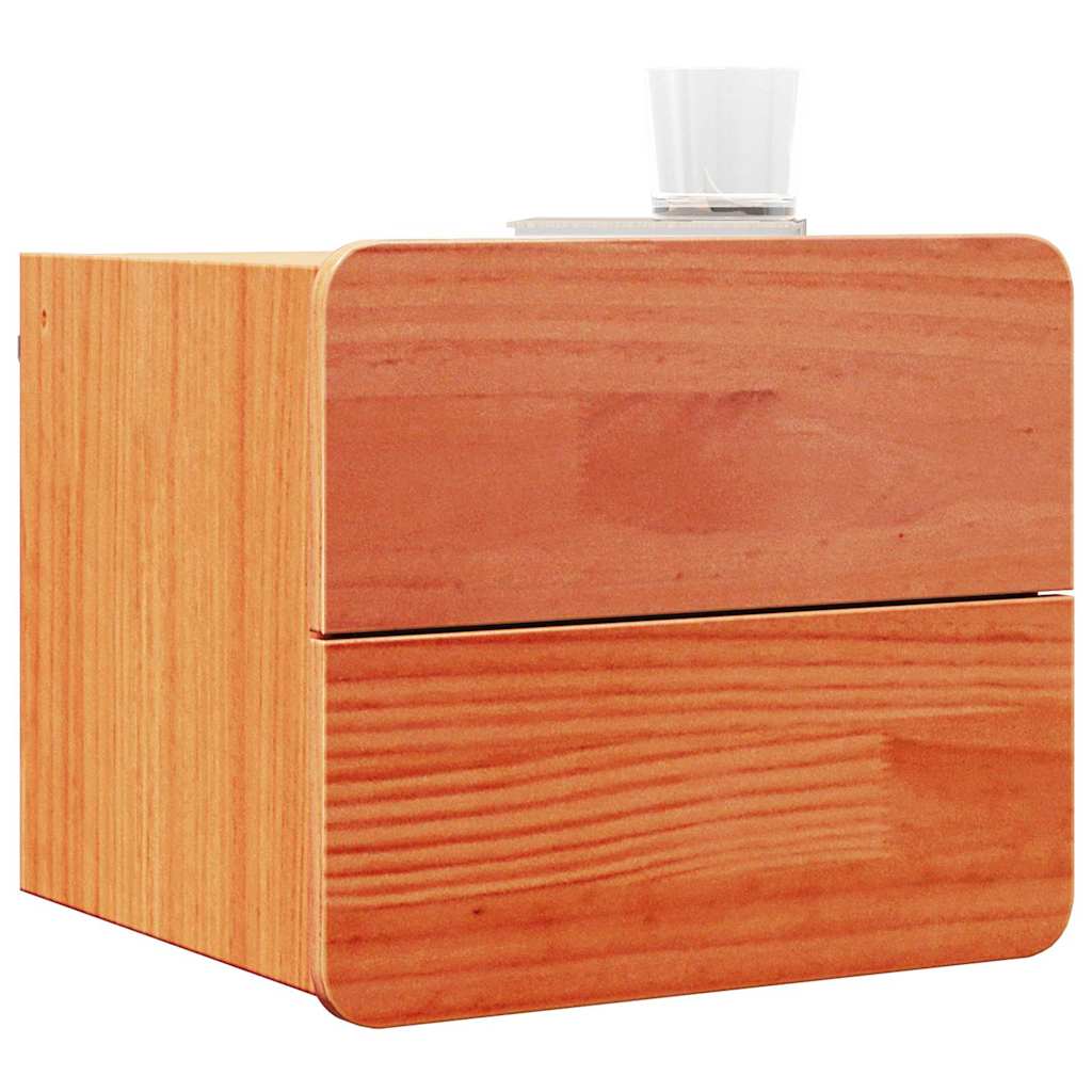 Mesa-de-cabeceira com gaveta 2 pcs Castanho 39 x 34 x 33 cm