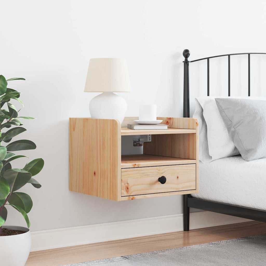 Mesa-de-cabeceira com gaveta Castanho 38 x 36 x 29,5 cm