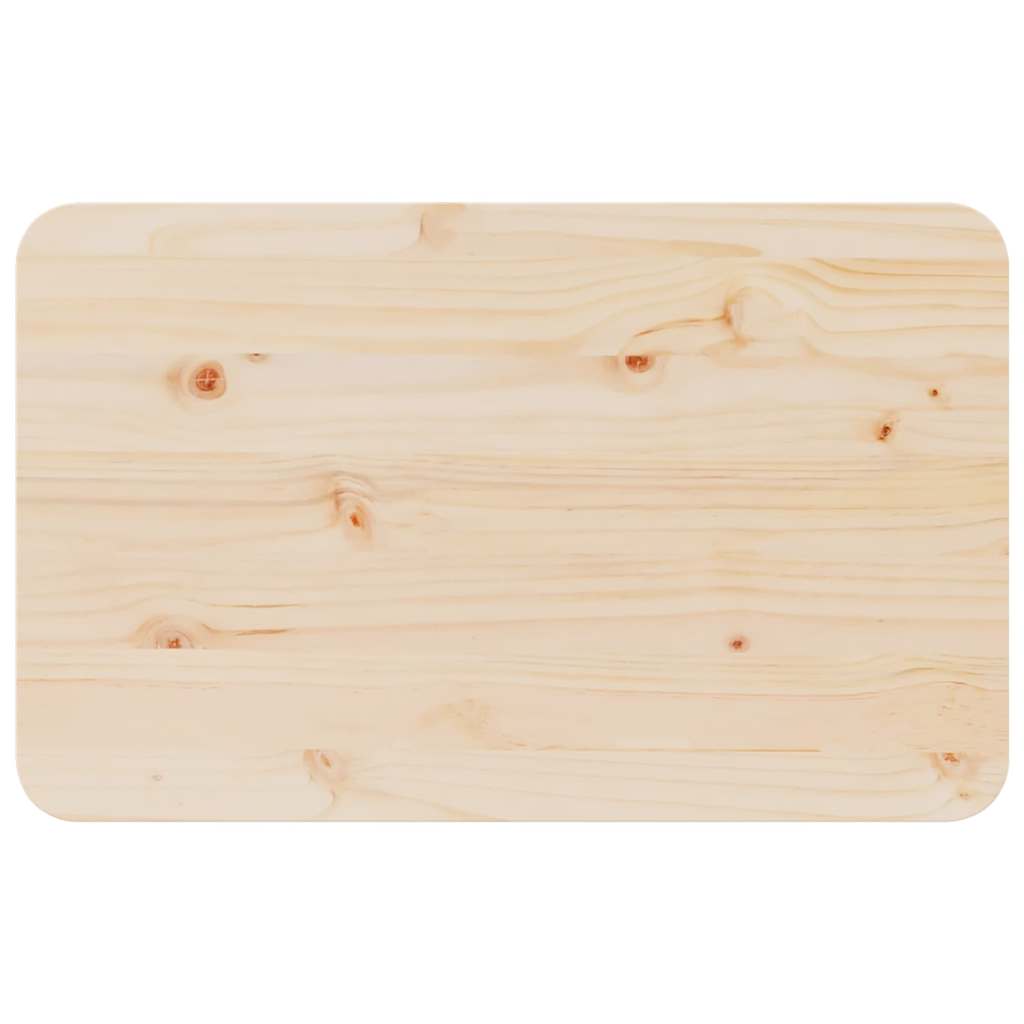 Mesa de centro Natural 80 x 50 x 31 cm Madeira de pinho maciça