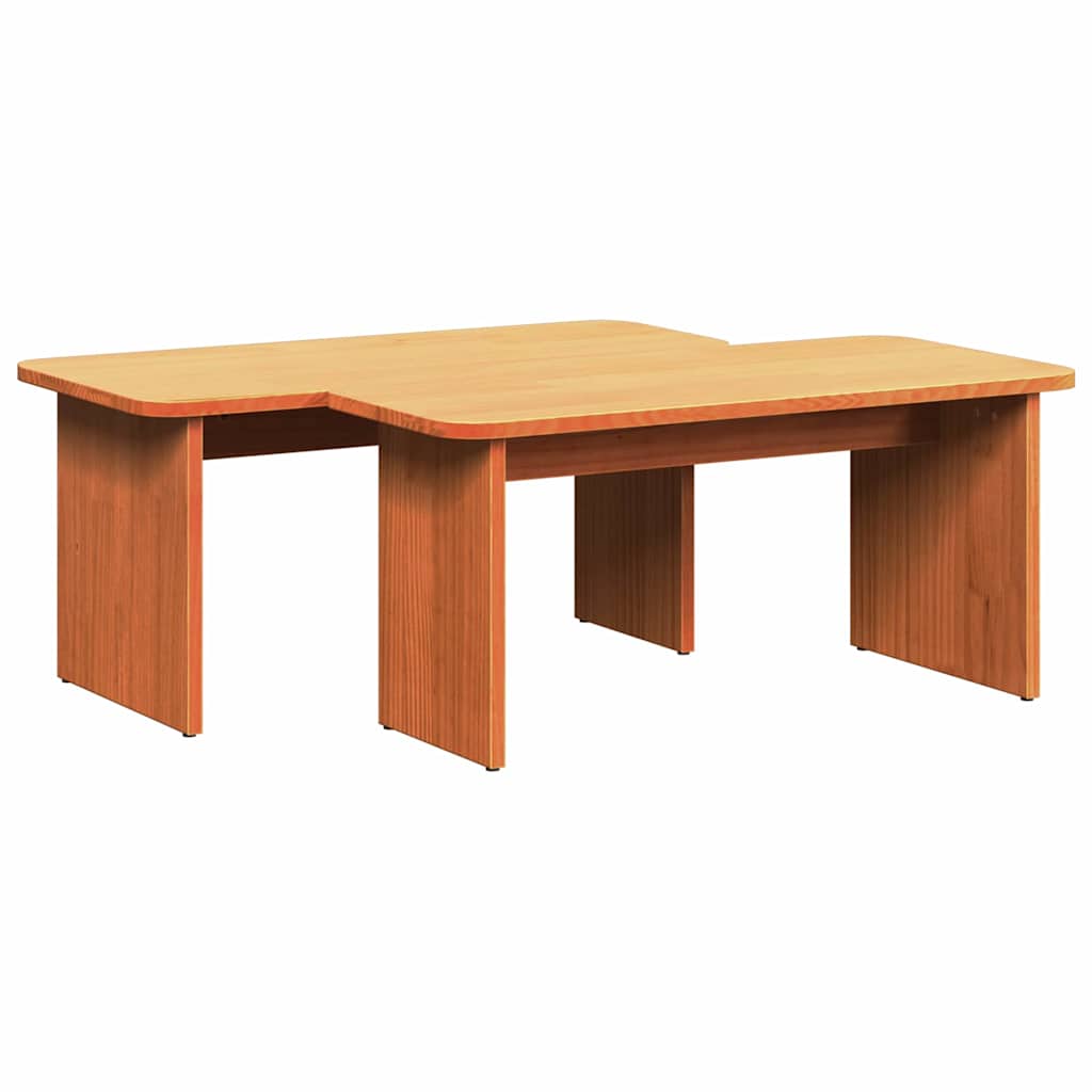 Mesa de centro Castanho-mel 100 x 69 x 35.5 cm