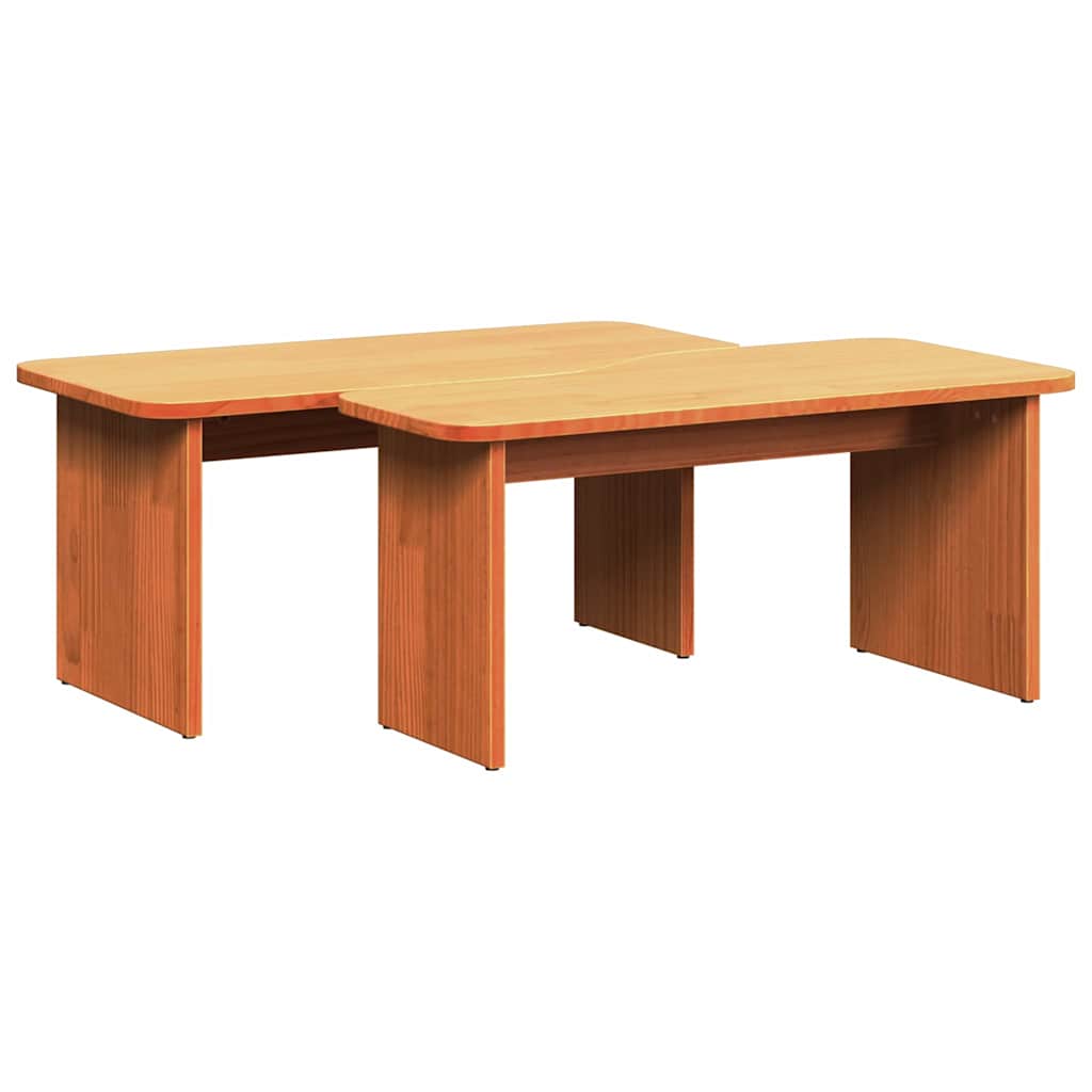 Mesa de centro Castanho-mel 100 x 69 x 35.5 cm