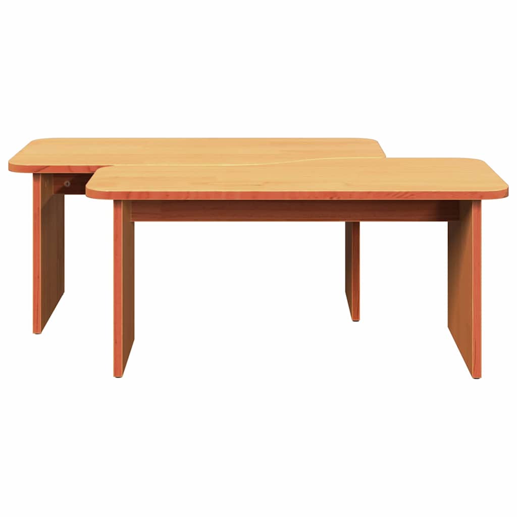 Mesa de centro Castanho-mel 100 x 69 x 35.5 cm