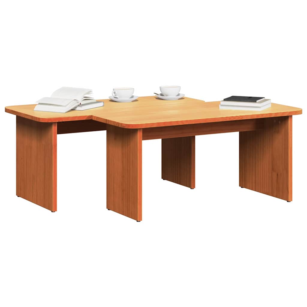 Mesa de centro Castanho-mel 100 x 69 x 35.5 cm