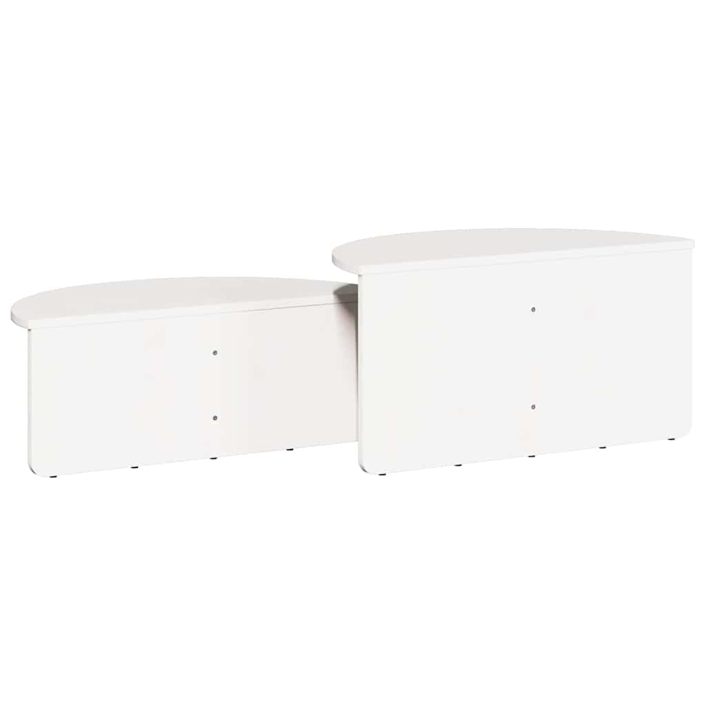 Mesa de centro 2 pcs Branco 79 x 39.5 x 40 cm