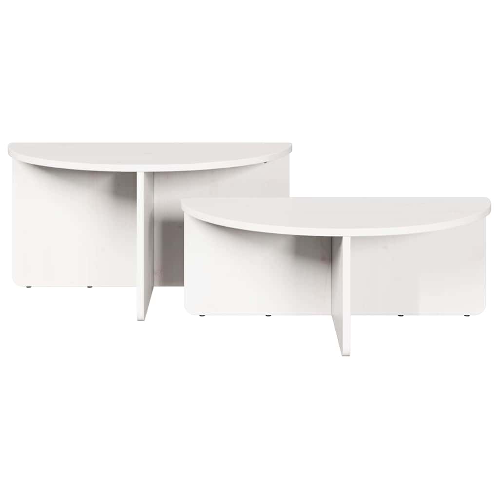 Mesa de centro 2 pcs Branco 79 x 39.5 x 40 cm