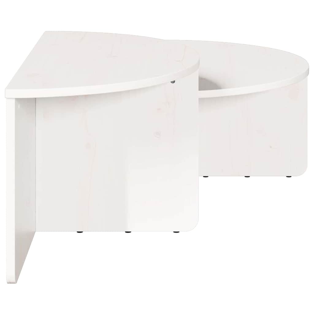 Mesa de centro 2 pcs Branco 79 x 39.5 x 40 cm
