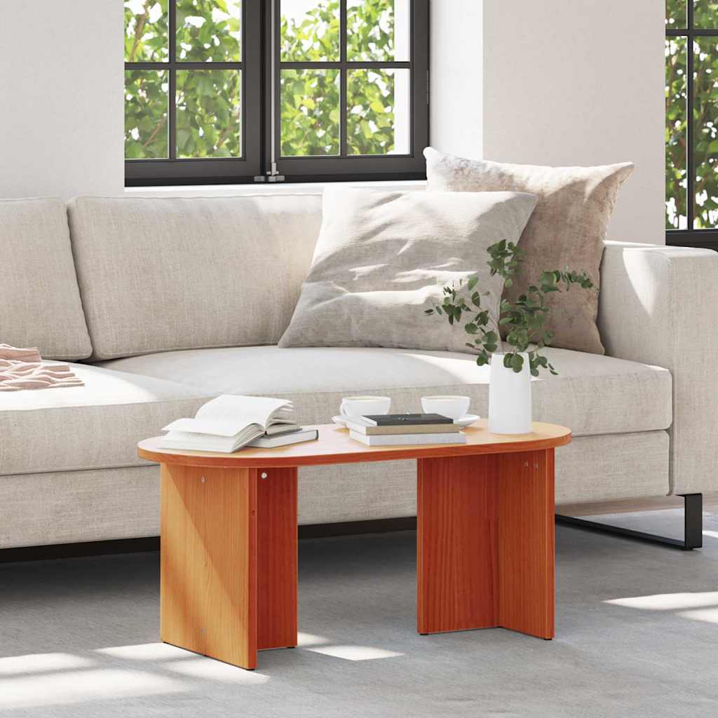 Mesa de centro Castanho-mel 80 x 39.5 x 35 cm