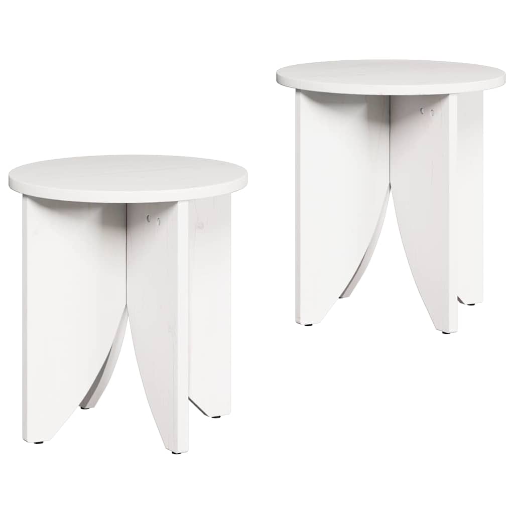 Mesa de centro 2 pcs Branco 41,5 x 41,5 x 44 cm