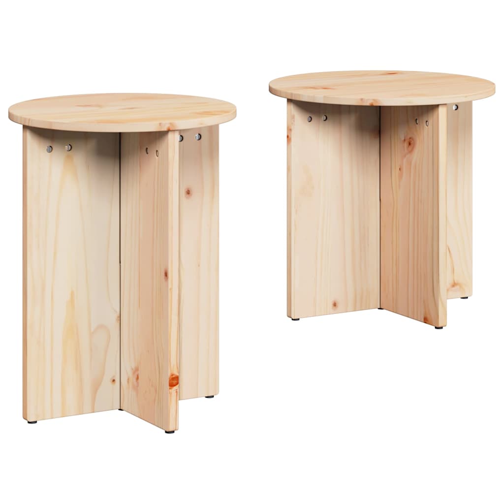 Mesa de centro 2 pcs Natural 41,5 x 41,5 x 41 cm