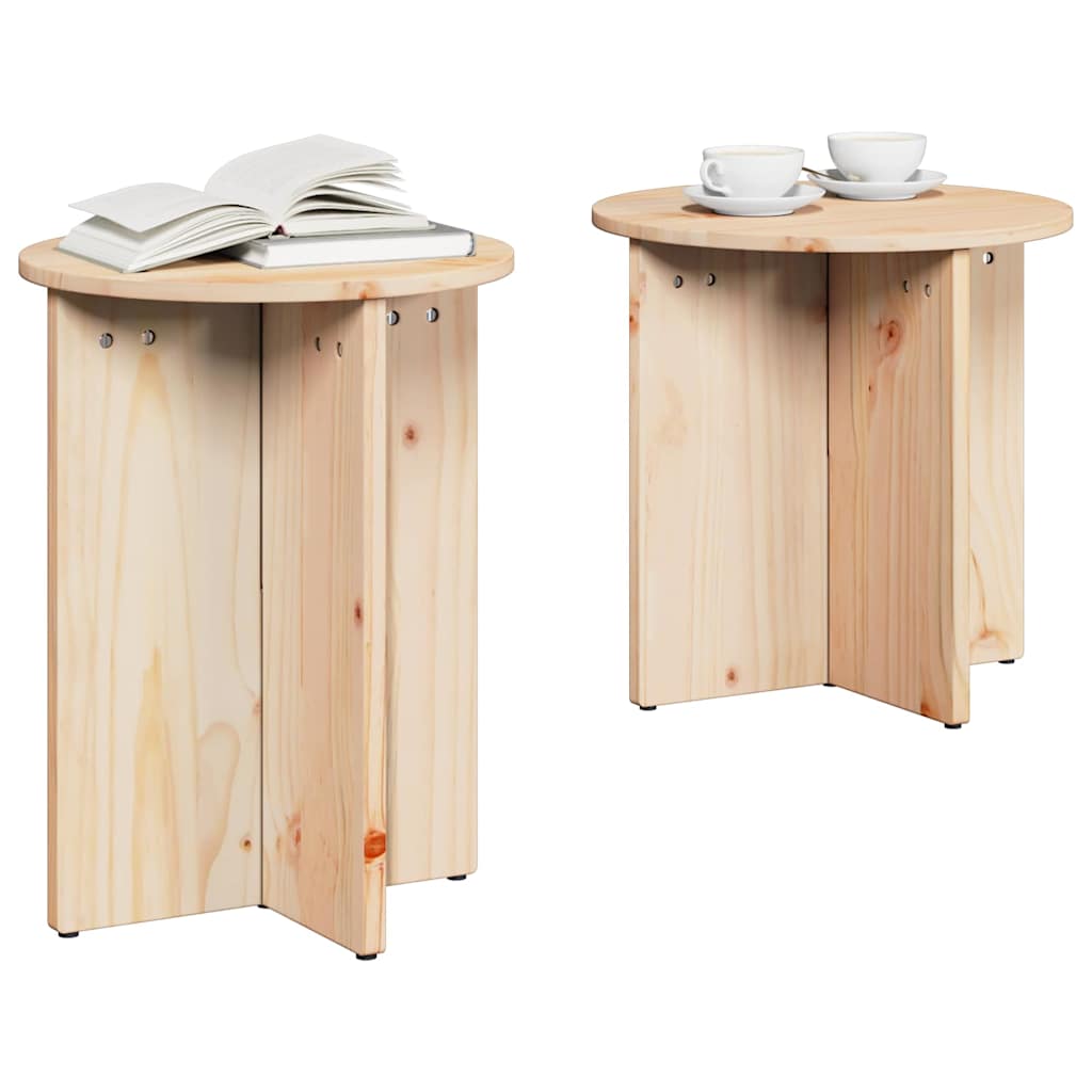Mesa de centro 2 pcs Natural 41,5 x 41,5 x 41 cm