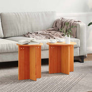 Mesa de centro 2 pcs Castanho-mel 41,5 x 41,5 x 41 cm