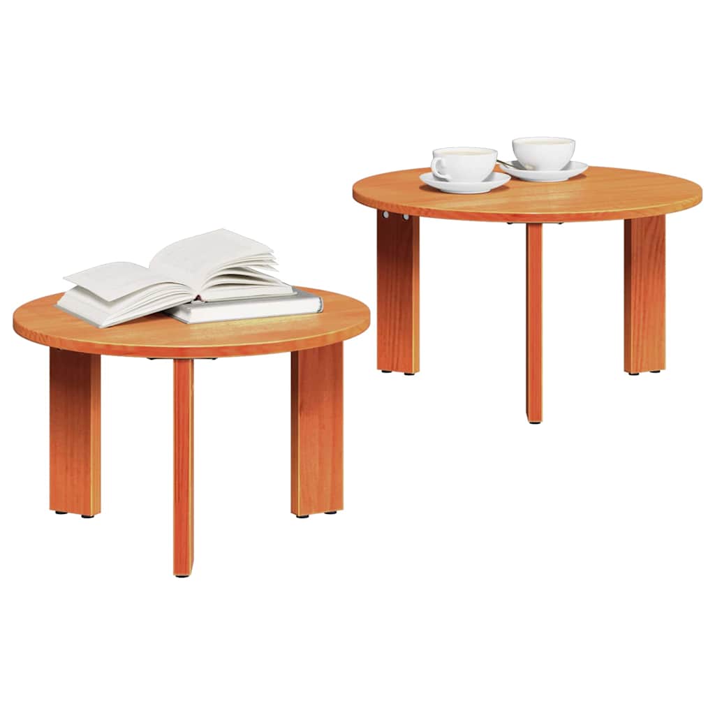Mesa de centro 2 pcs Branco 47.5 x 47.5 x 27 cm