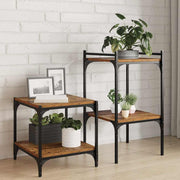 Estante de Prateleira 4 pcs Castanho 40 x 40 x 1.5 cm