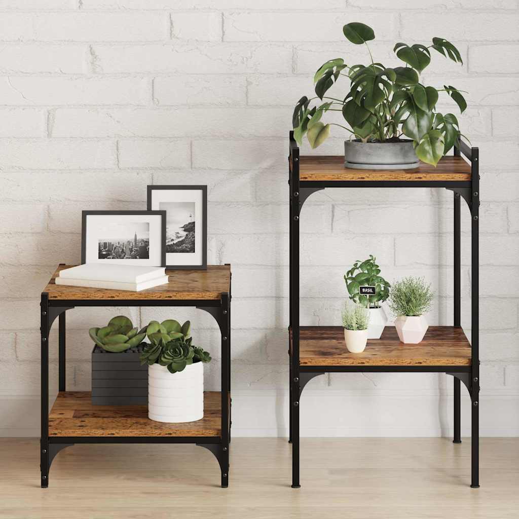 Estante de Prateleira 4 pcs Castanho 100 x 10 x 1.5 cm