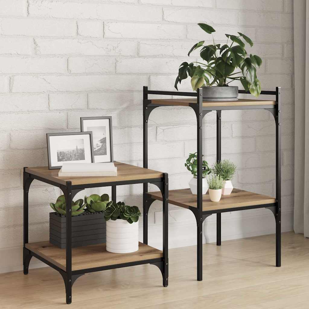 Estante de Prateleira 4 pcs Castanho 100 x 10 x 1.5 cm