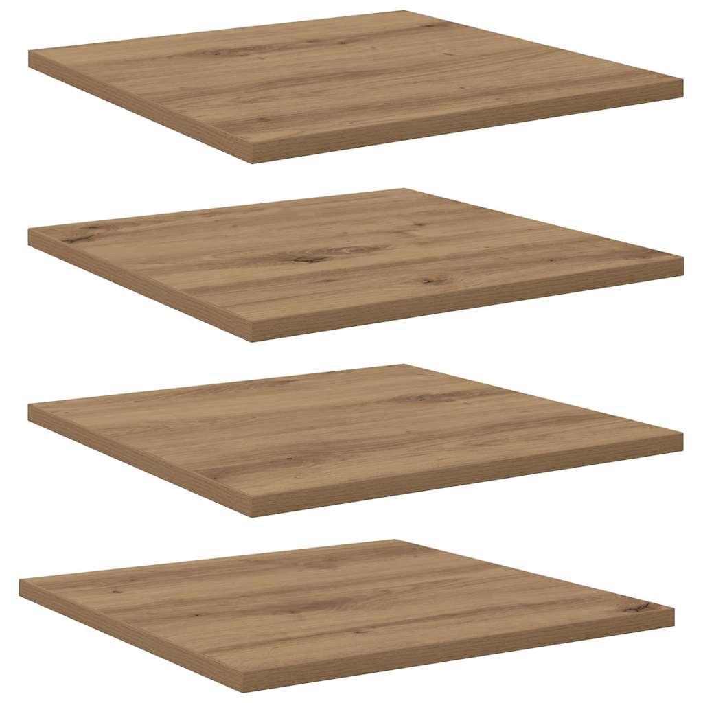 Estante de Prateleira 4 pcs Castanho 100 x 10 x 1.5 cm