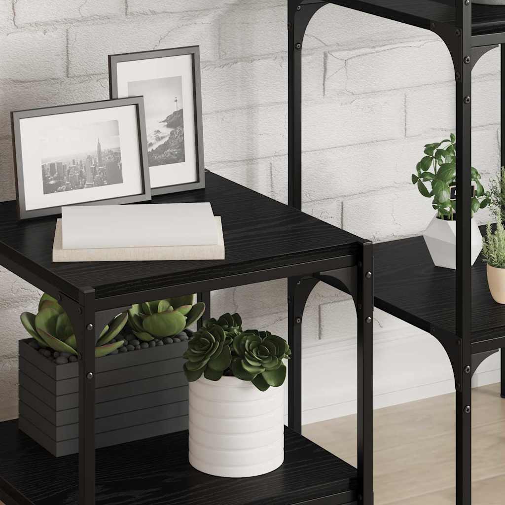 Estante de Prateleira 4 pcs Castanho 100 x 10 x 1.5 cm