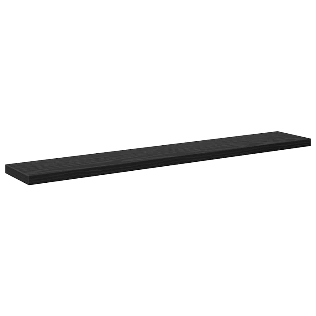 Estante de Prateleira 4 pcs Preto 60 x 10 x 1.5 cm