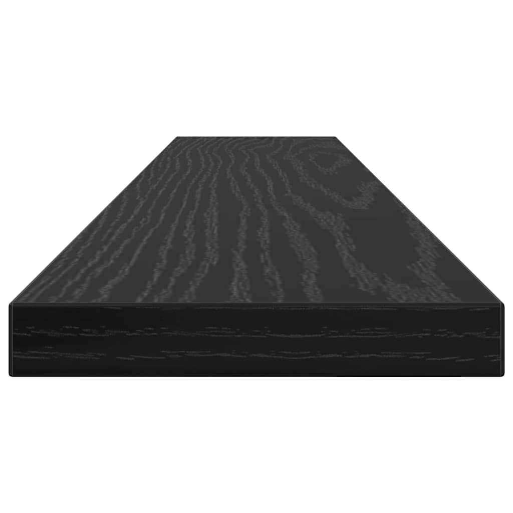 Estante de Prateleira 4 pcs Preto 60 x 10 x 1.5 cm