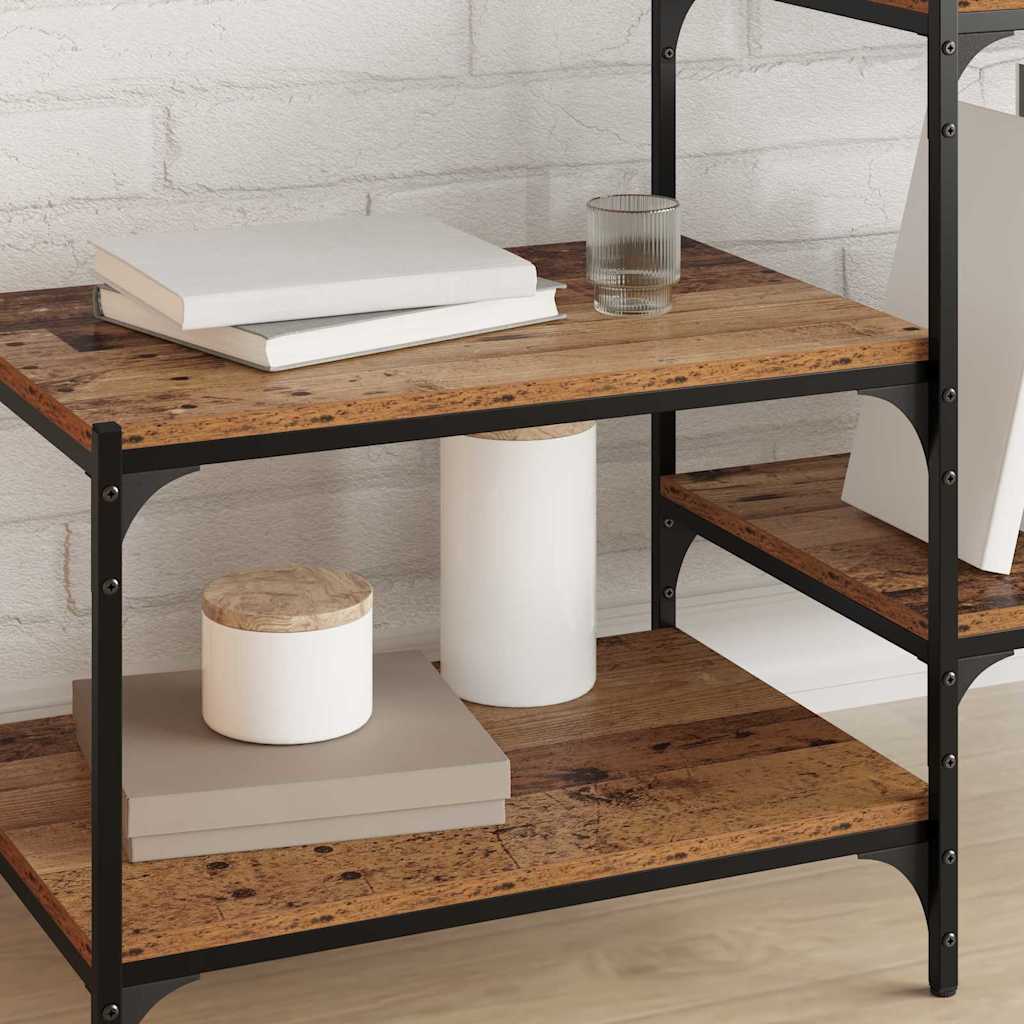 Estante de Prateleira 4 pcs Castanho 100 x 10 x 1.5 cm