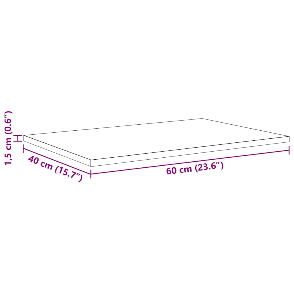 Estante de Prateleira 4 pcs Castanho 60 x 40 x 1.5 cm