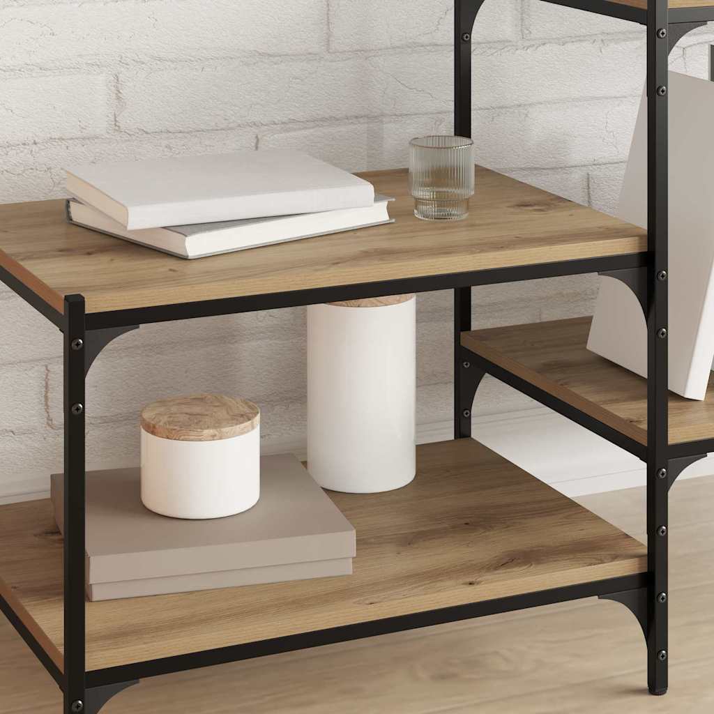 Estante de Prateleira 4 pcs Castanho 100 x 10 x 1.5 cm