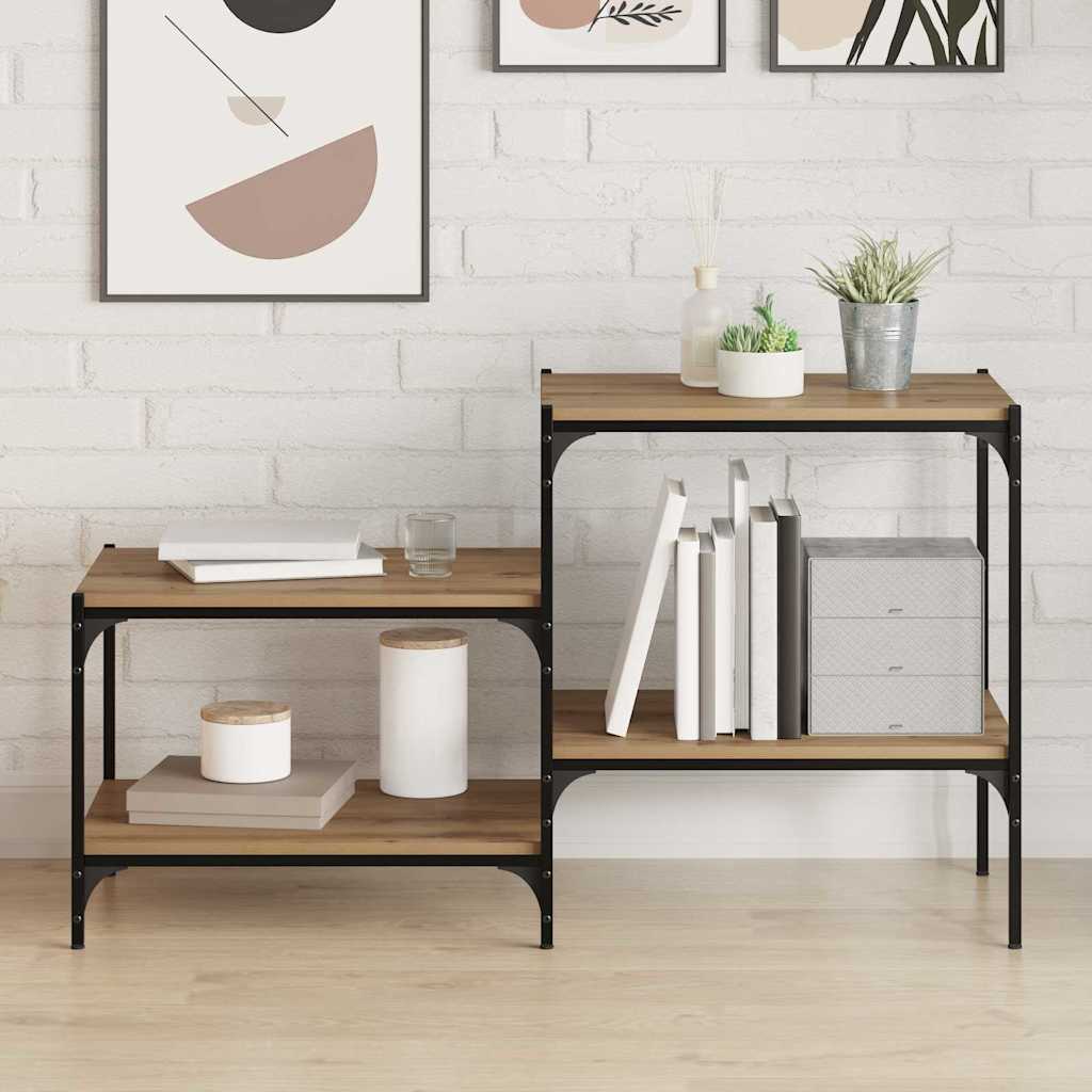 Estante de Prateleira 4 pcs Castanho 100 x 10 x 1.5 cm