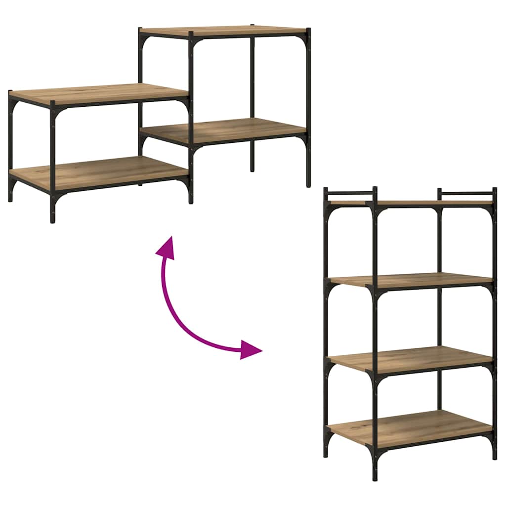 Estante de Prateleira 4 pcs Castanho 100 x 10 x 1.5 cm