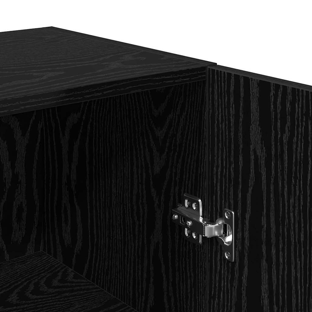 Gabinete de TV de Parede Carvalho Preto 30,5 x 30 x 60 cm