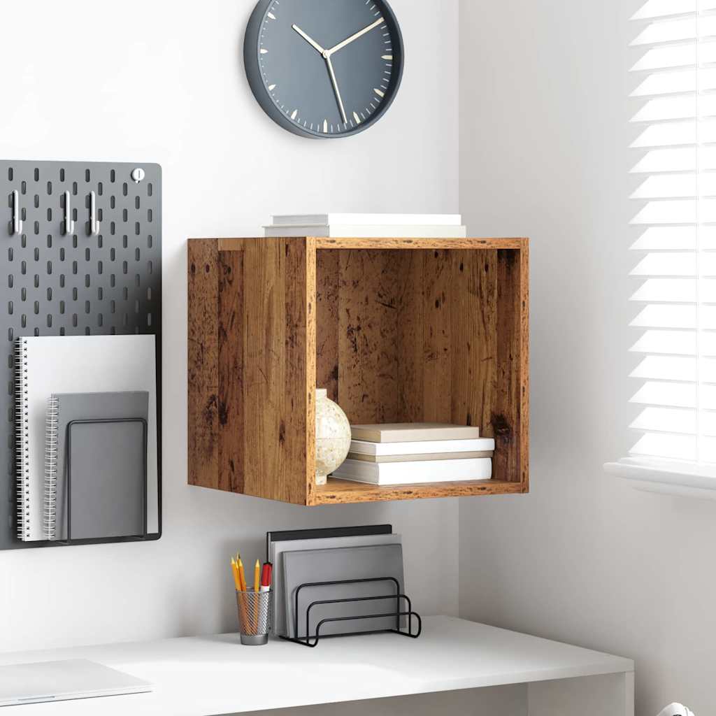 Armário de Parede com prateleira Madeira antiga 37 x 37 x 37 cm